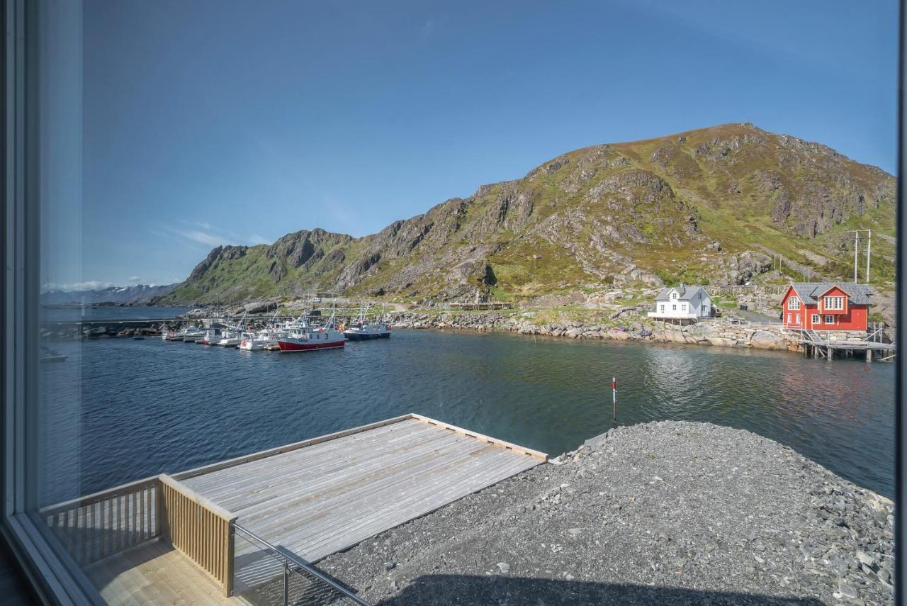 Вилла Seafront New Cabin In Lofoten Баллстад Экстерьер фото