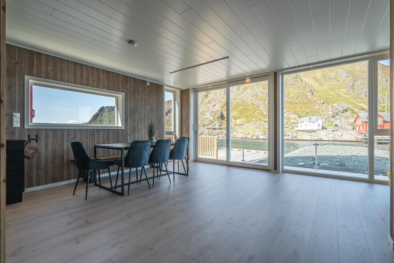 Вилла Seafront New Cabin In Lofoten Баллстад Экстерьер фото