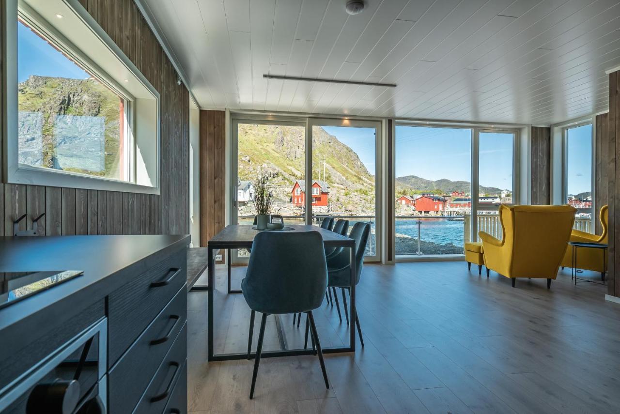 Вилла Seafront New Cabin In Lofoten Баллстад Экстерьер фото