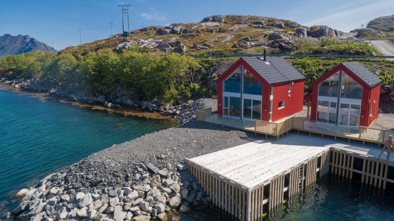 Вилла Seafront New Cabin In Lofoten Баллстад Экстерьер фото