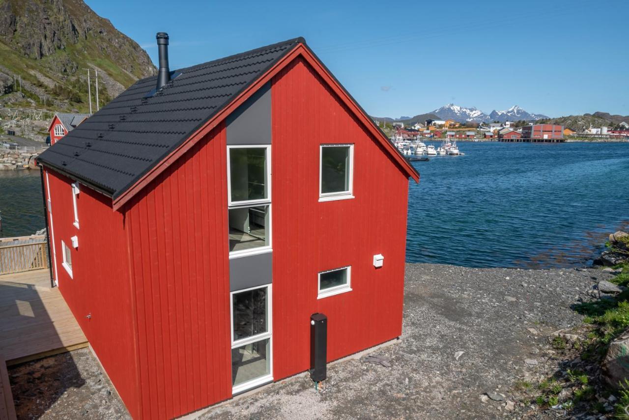 Вилла Seafront New Cabin In Lofoten Баллстад Экстерьер фото