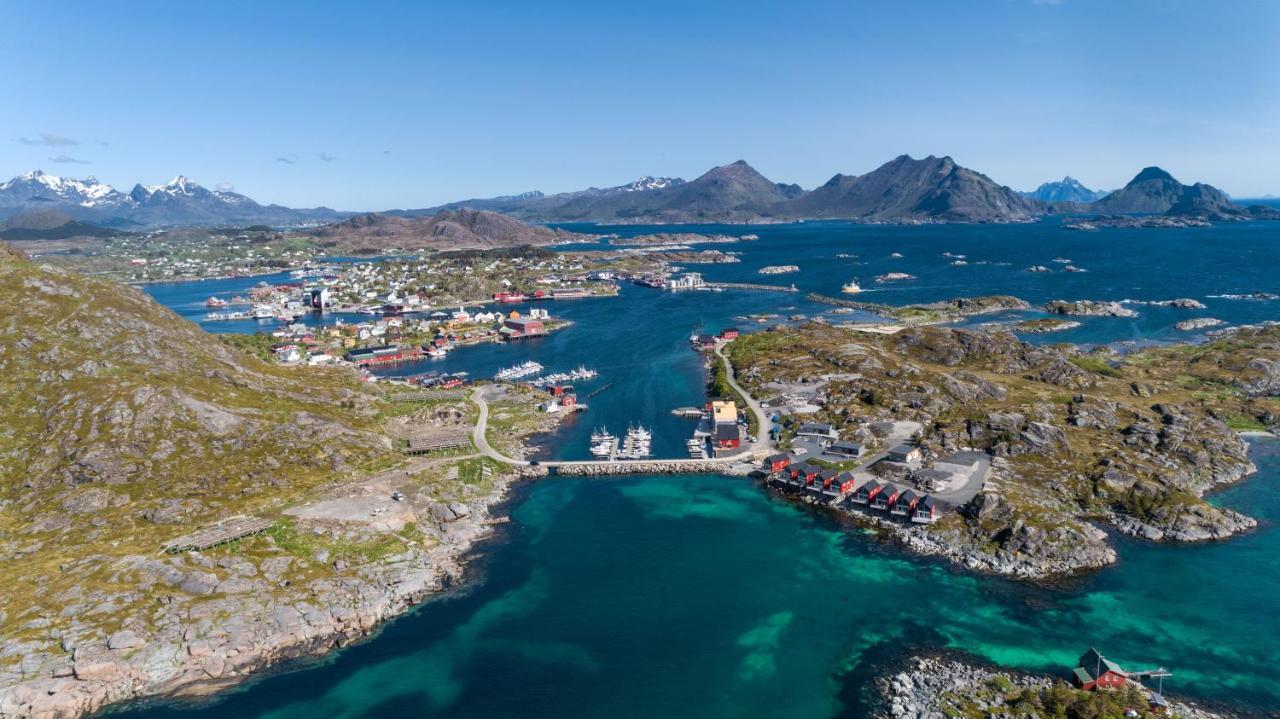 Вилла Seafront New Cabin In Lofoten Баллстад Экстерьер фото